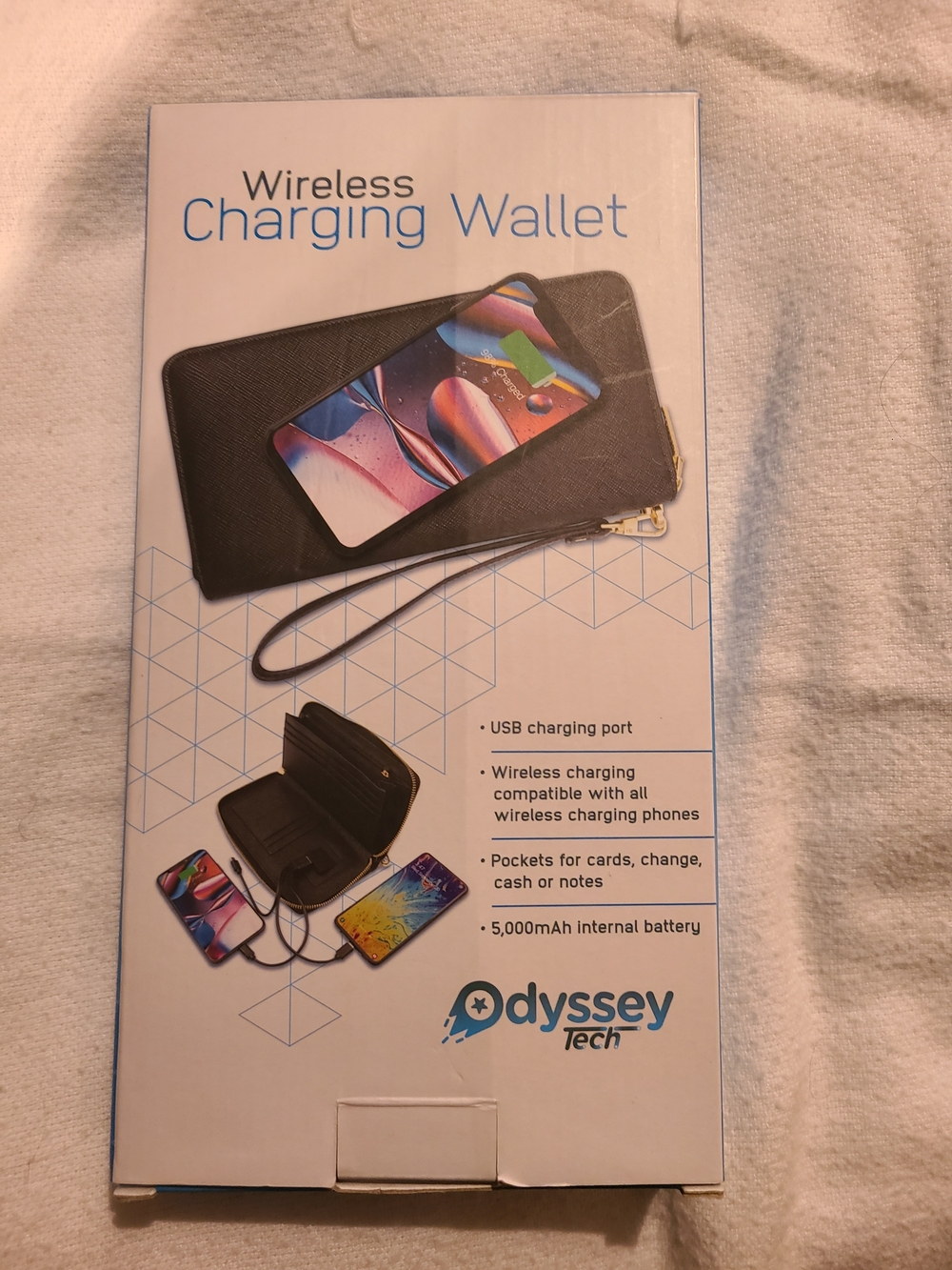 Odyssey Tech Wireless Charging Wallet - Black